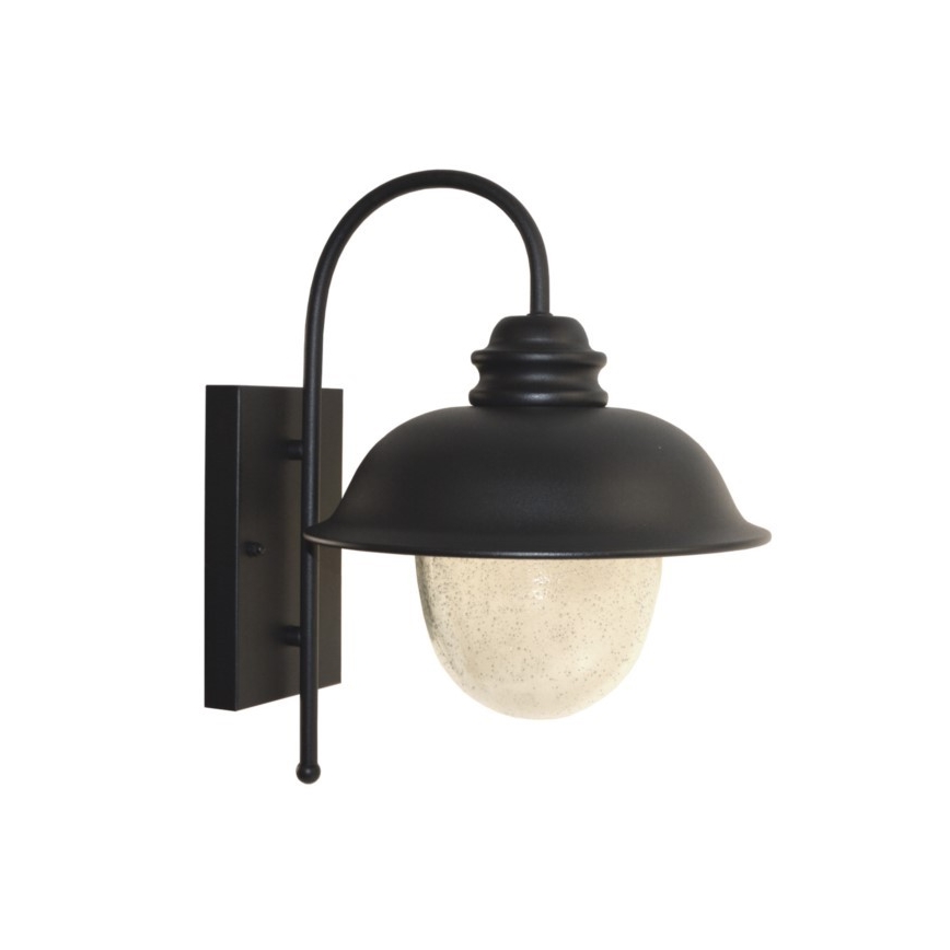 Väli seinavalgusti ZUNA 1xE27/60W/230V IP44 must