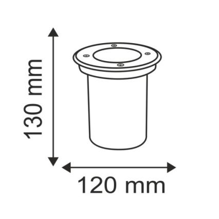 Väli sissesõiduteevalgusti COMETA 1xGU10/50W/230V IP65