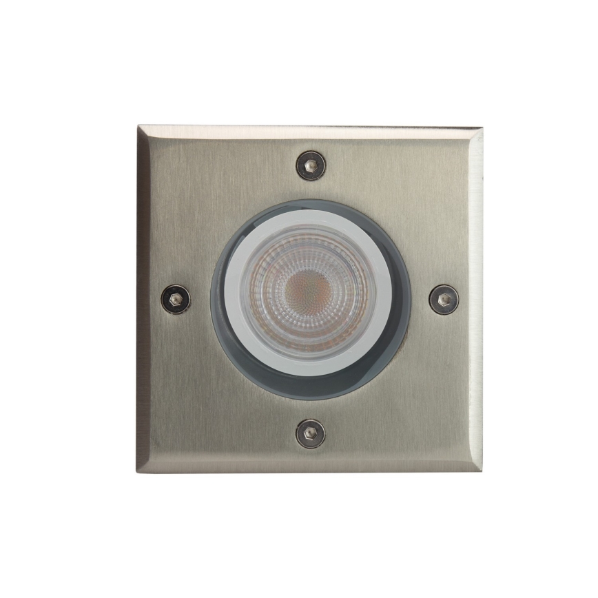 Väli sissesõiduteevalgusti LUKKA CONNECT 1xGU10/4W/230V IP67 matt kroom kandiline
