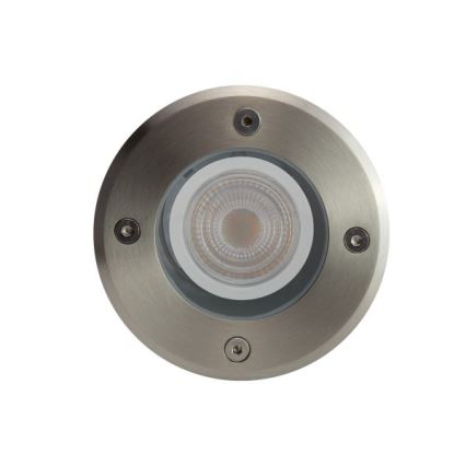 Väli sissesõiduteevalgusti LUKKA CONNECT 1xGU10/4W/230V IP67 matt kroom ümmargune
