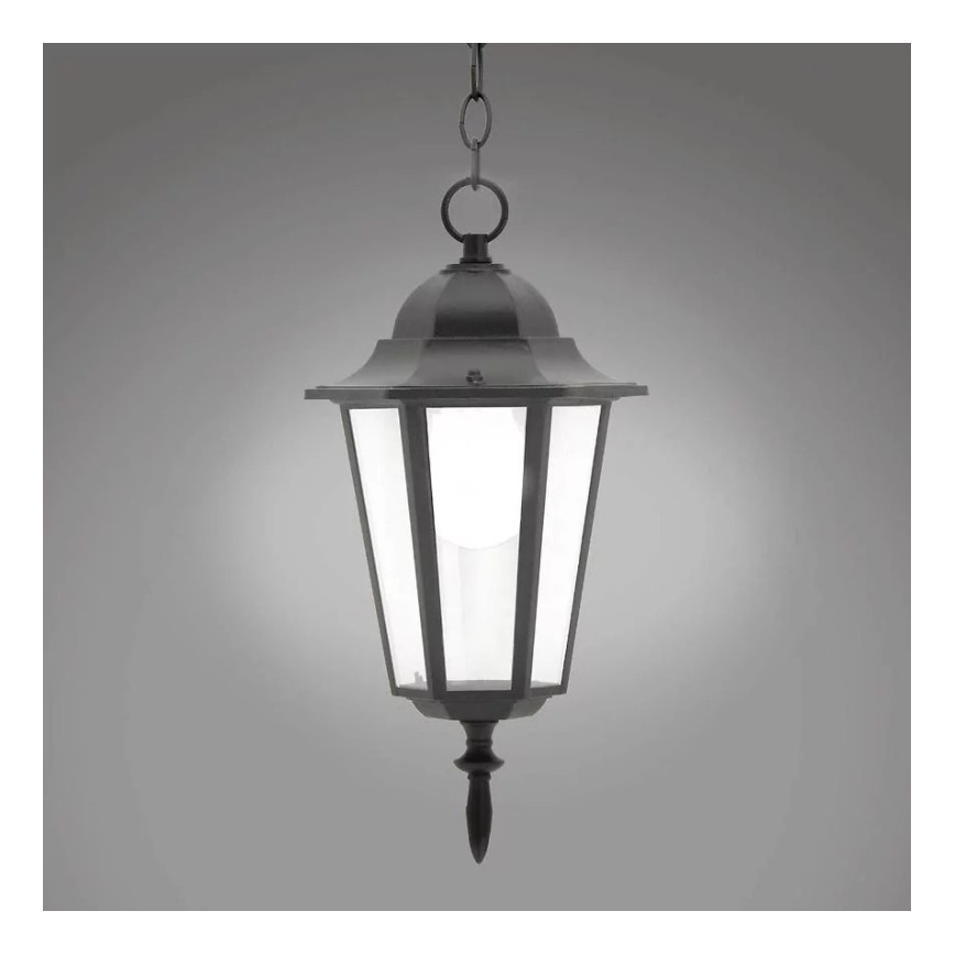 Välilühter 1xE27/20W/230V IP43 must