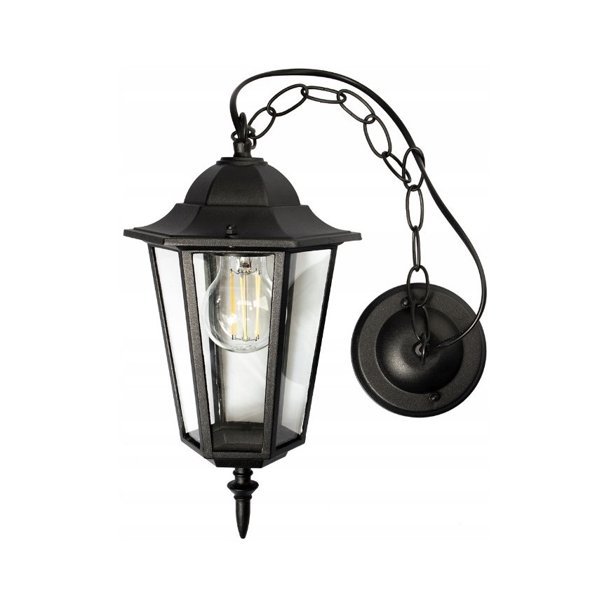 Välilühter 1xE27/20W/230V IP43 must