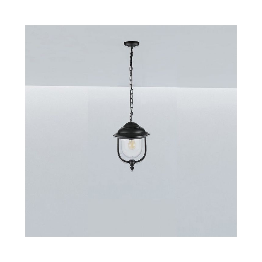 Välilühter 1xE27/60W/230V IP44 must