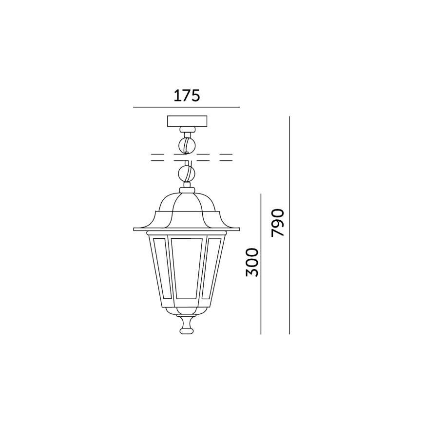 Välilühter 1xE27/60W/230V IP44 valge