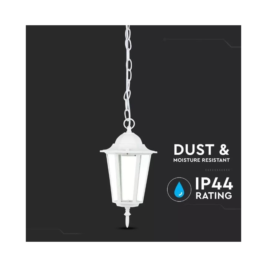 Välilühter 1xE27/60W/230V IP44 valge