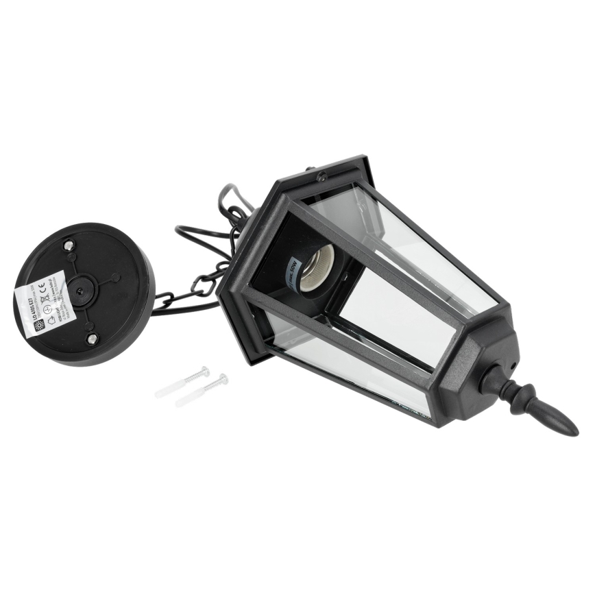 Välilühter 1xE27/60W/230V must