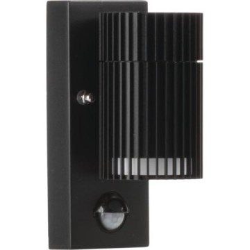 Väline seinapunktvalgusti liikumis- ja hämaruseanduriga RADILO 1xGU10/11W/230V IP44 must