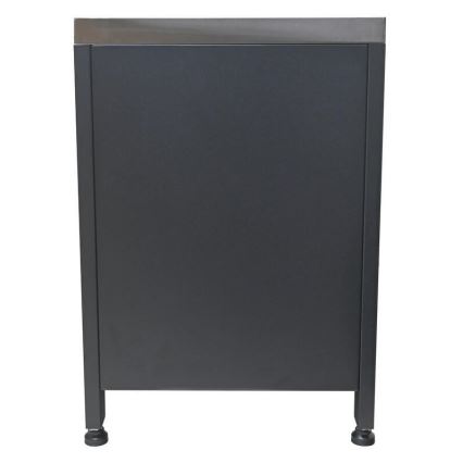 Välismoodul grillialune kapp 80x47x69 cm must/roostevaba teras