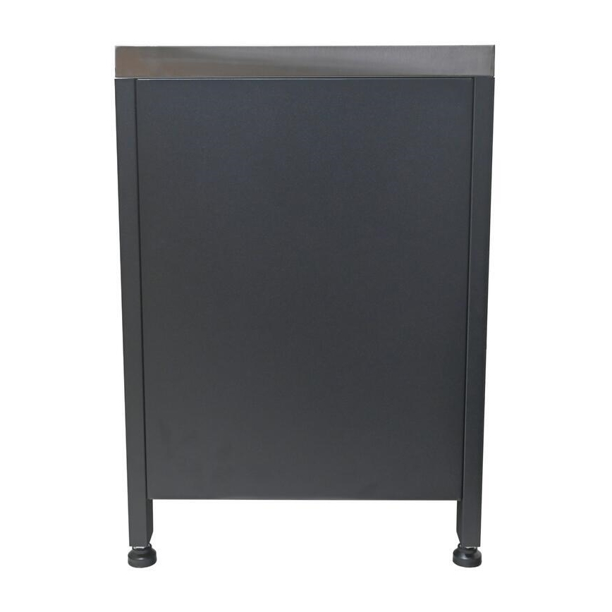 Välismoodul grillialune kapp 80x47x69 cm must/roostevaba teras