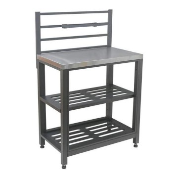 Välismooduli laud 80x47x123 cm must/roostevaba teras