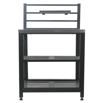 Välismooduli laud 80x47x123 cm must/roostevaba teras