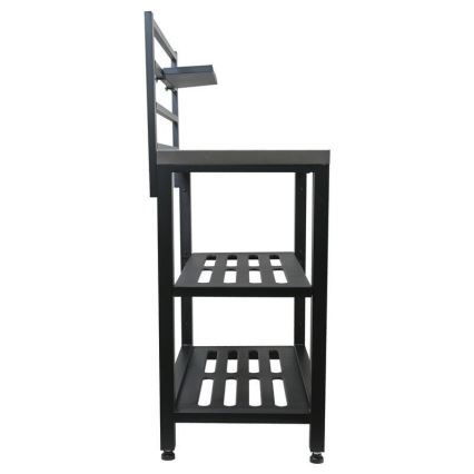 Välismooduli laud 80x47x123 cm must/roostevaba teras