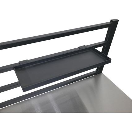 Välismooduli laud 80x47x123 cm must/roostevaba teras