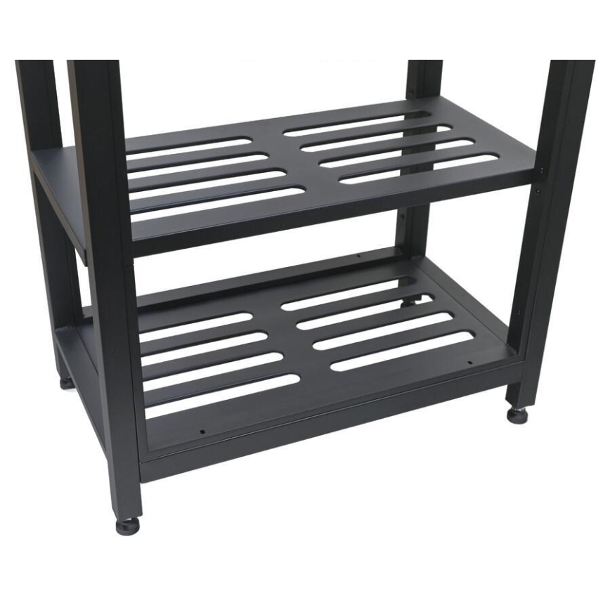 Välismooduli laud 80x47x123 cm must/roostevaba teras