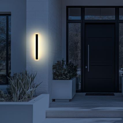 Välisseinale mõeldud LED-seinavalgusti WOW LED/20W/230V 3000/4000/6500K 60 cm IP54 must
