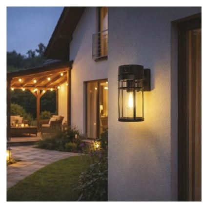 Väline seinavalgusti kaameraga GOSMART 1xE27/15W/230V Wi-Fi IP44