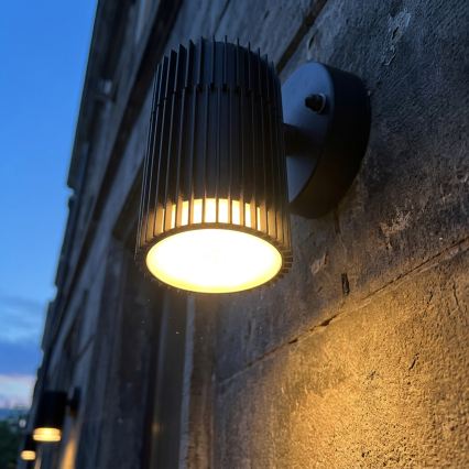 Välisseinale paigaldatav suunatav seinavalgusti LANTHEA 1xGU10/11W/230V IP44 must