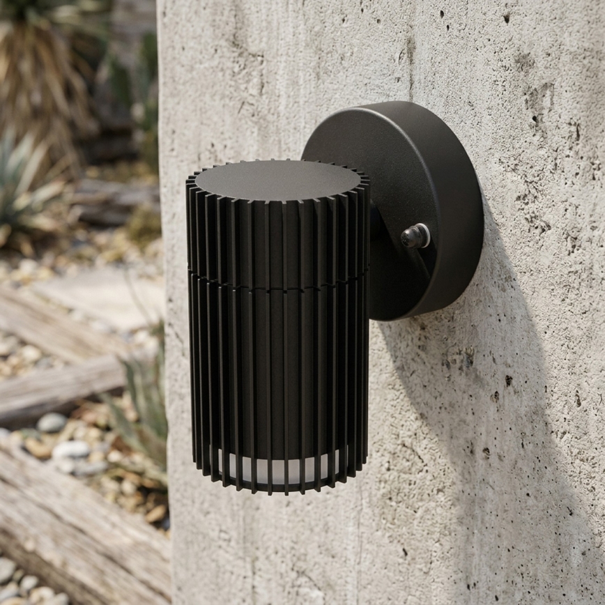 Välisseinale paigaldatav suunatav seinavalgusti LANTHEA 1xGU10/11W/230V IP44 must
