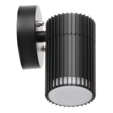 Välisseinale paigaldatav suunatav seinavalgusti RADILO 1xGU10/11W/230V IP44 must