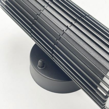Välisseinale paigaldatav suunav seinavalgusti LANTHEA 2xGU10/11W/230V IP44 must