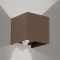 välisseinavalgusti liikumis- ja hämaruseanduriga CUBE-S LED/13W/230V IP54 pruun