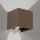 välisseinavalgusti liikumis- ja hämaruseanduriga CUBE-S LED/13W/230V IP54 pruun