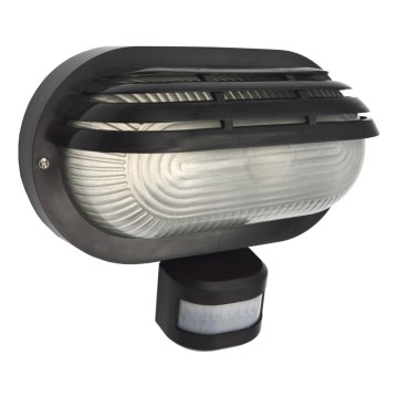 Välisseinavalgusti liikumisanduriga ORIKO 1xE27/15W/230V IP54 must