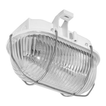 Välistingimustes laelamp OVAL 1xE27/60W/230V IP44 valge