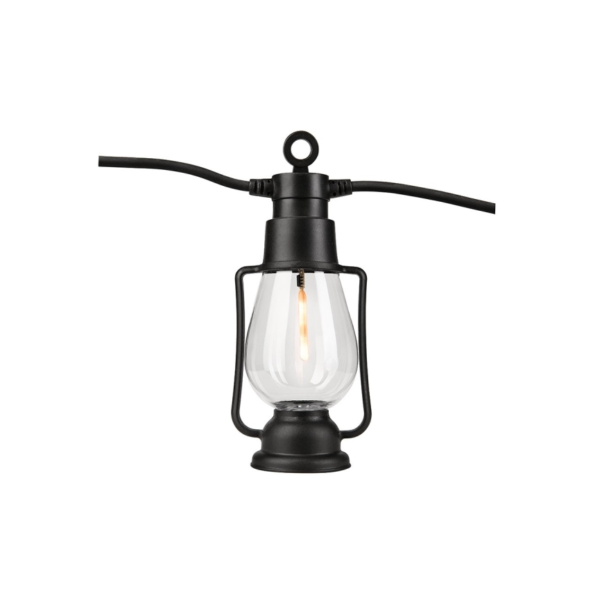 Välistingimustesse mõeldud dekoratiivkett GIRLANDA 20×LED, 20 m, IP44, soe valge