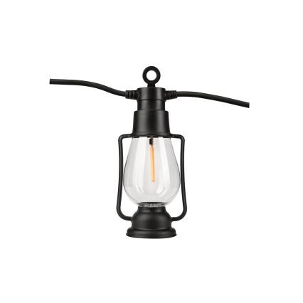 Välistingimustesse mõeldud dekoratiivkett GIRLANDA 20×LED, 20 m, IP44, soe valge