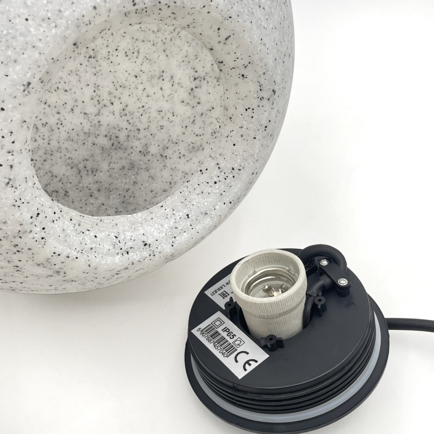 Välistingimustesse mõeldud dekoratiivvalgusti LUMISTONE 1xE27/15W/230V IP65 läbimõõt 28 cm