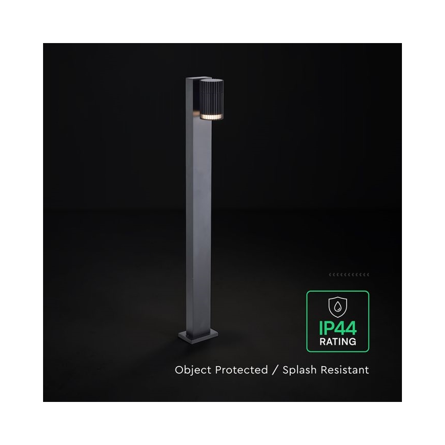 Välisvalgusti 1xGU10/10W/230V IP44 80 cm must