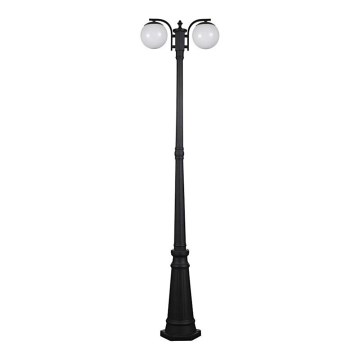 Välisvalgusti 2xE27/60W/230V IP44 199 cm must