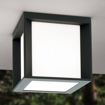 Välisvalgusti HENRY 1xE27/15W/230V 16x16 cm IP44 antratsiit