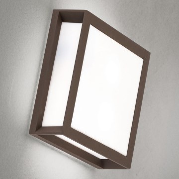 Välisvalgusti HENRY 2xE27/15W/230V 26x26 cm IP44 pruun