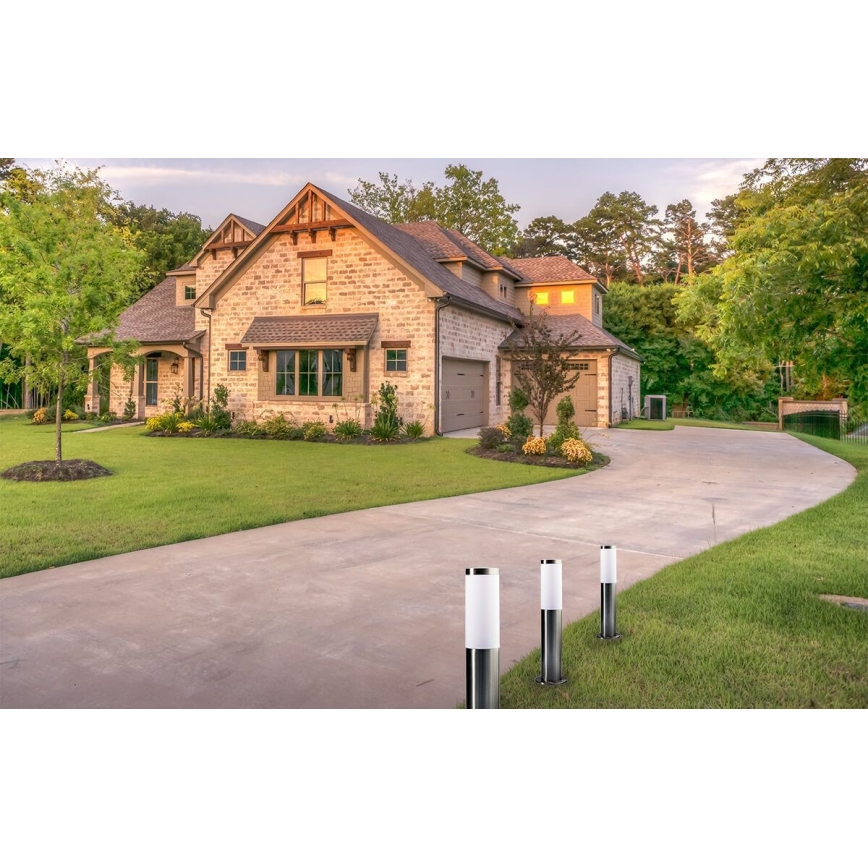 Välisvalgusti LIVIA 1xE27/10W/230V 45 cm IP44 hõbedane