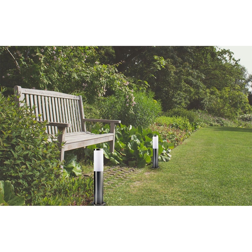 Välisvalgusti LIVIA 1xE27/10W/230V 45 cm IP44 hõbedane