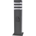 Välisvalgusti pistikupesaga TEKSAS 1xE27/20W/230V 44 cm IP44 antratsiit