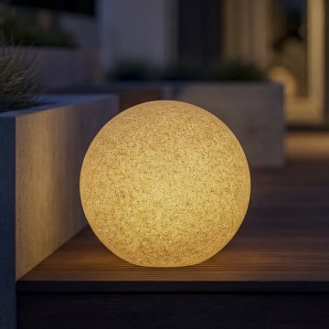 Välisvalgusti STONO 1xE27/20W/230V, läbimõõt 50 cm, IP65, beež