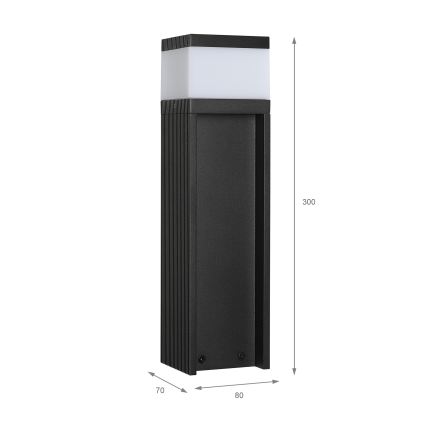 Välisvalgusti VESPER 1xG9/5W/230V IP44 30 cm must