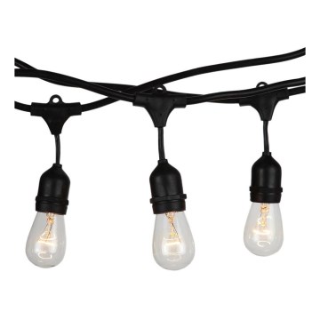 Välisvalgustuskett STRING 15m 15xE27/25W/230V IP54