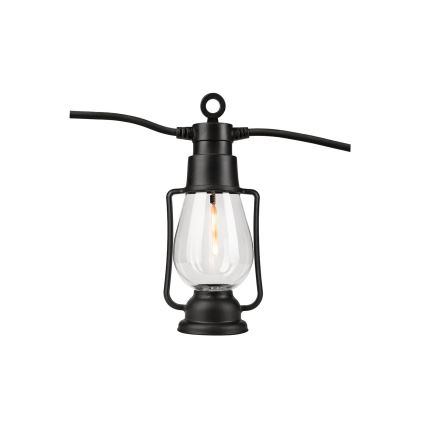 Välitingimustesse sobiv dekoratiivne valguskett GIRLANDA 10xLED 10m IP44 soe valge