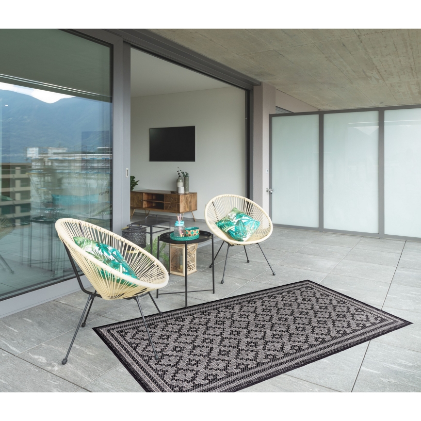 Välivaip EXPRESS NEW OUTDOOR 160x220 cm antratsiit/hall