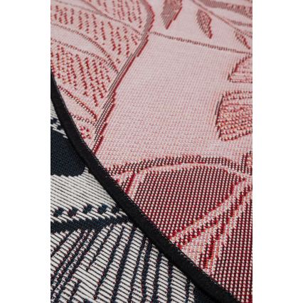 Välivaip JUNGLE 135 cm must/valge/lehemustriga