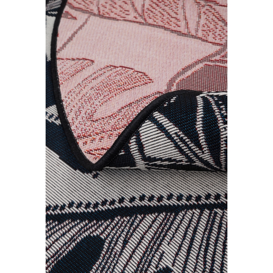 Välivaip JUNGLE 135 cm must/valge/lehemustriga