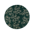 Välivaip JUNGLE 135 cm roheline/lehemustriga