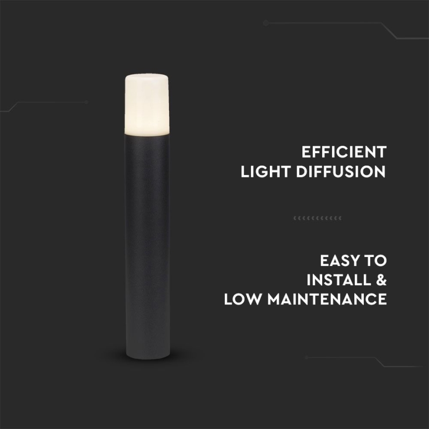 Välivalgusti 1xGU10/35W/230V IP54 50 cm must