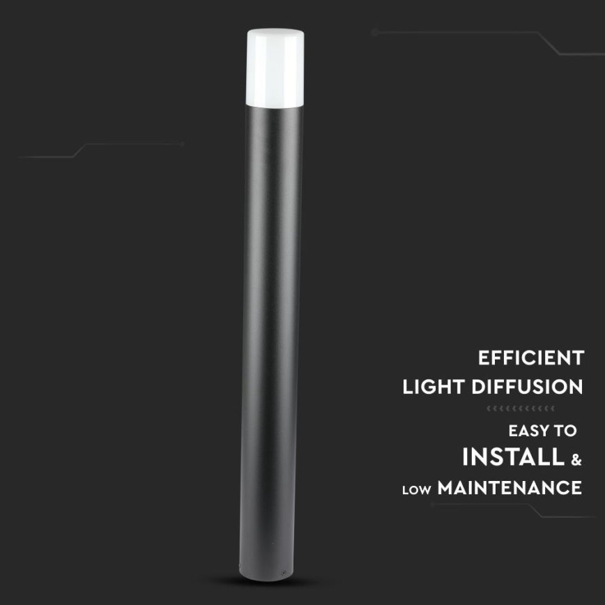 Välivalgusti 1xGU10/35W/230V IP54 80 cm must