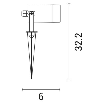 Välivalgusti 1xGU10/5W/230V IP65 must