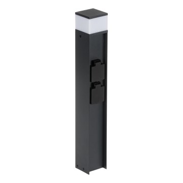 Välivalgusti 2 pistikupesaga DASTEN 1xG9/11W/230V 50 cm IP44 must